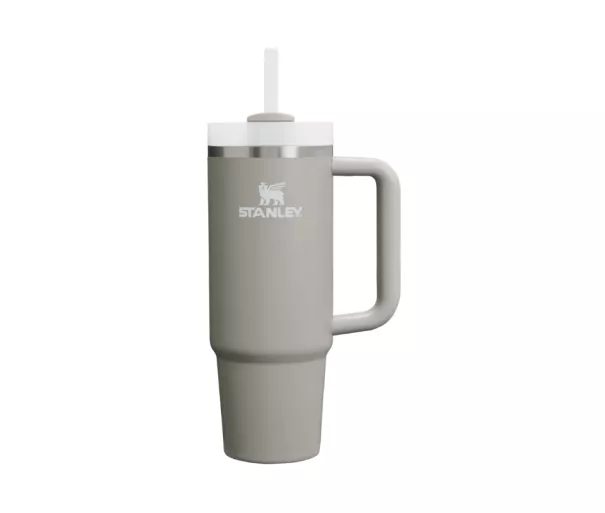 Термокружка с трубочкой The Quencher H2.O FlowState Tumbler 0.89л светло-серая