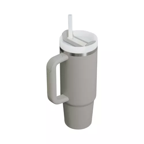 Termokrūze ar salmiņu The Quencher H2.O FlowState Tumbler 0.89L gaiši pelēka