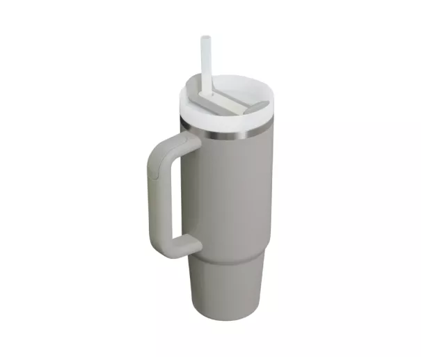 Термокружка с трубочкой The Quencher H2.O FlowState Tumbler 0.89л светло-серая
