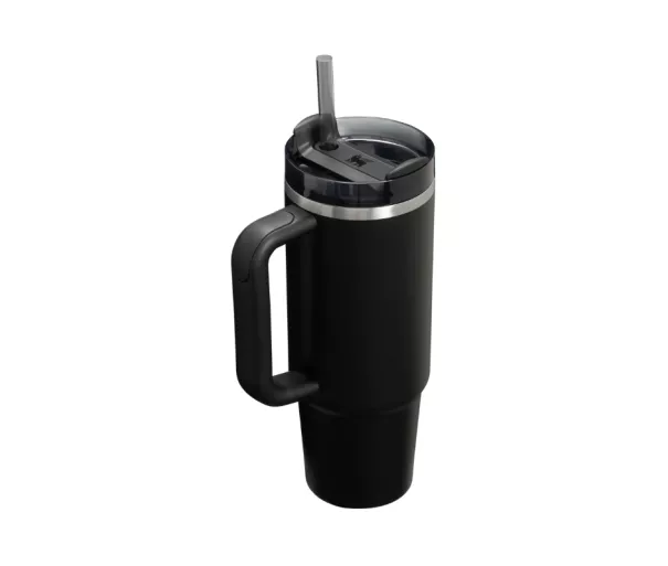 Termosinis puodelis su šiaudeliu The Quencher H2.O FlowState Tumbler 0.89L juodas 2.0