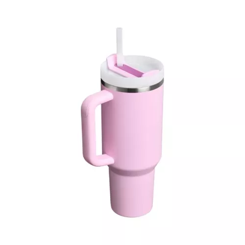 Termokrūze ar salmiņu The Quencher H2.O FlowState Tumbler 0.89L rozā