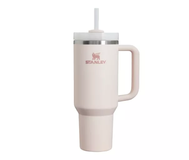 Termo puodelis su šiaudeliu The Quencher H2.O FlowState Tumbler 1,18 l šviesiai rožinės spalvos 2.0