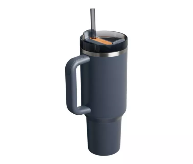 Термокружка с трубочкой The Quencher H2.O FlowState Tumbler 1,18л серая