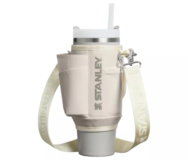 Чехол для термокружки The All-Day Quencher Carry-All 0,89 л с трубочкой кремового цвета