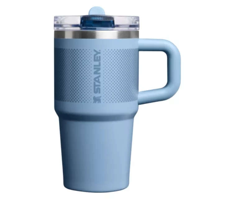 Thermo mug with straw The Quencher ProTour Flip Straw Tumbler 0.6L blue-violet