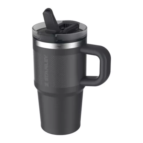 Термокружка с трубочкой The Quencher ProTour Flip Straw Tumbler 0.6 л, черная