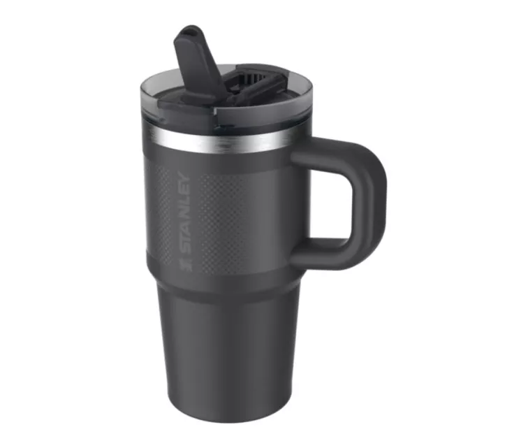 Термокружка с трубочкой The Quencher ProTour Flip Straw Tumbler 0.6 л, черная