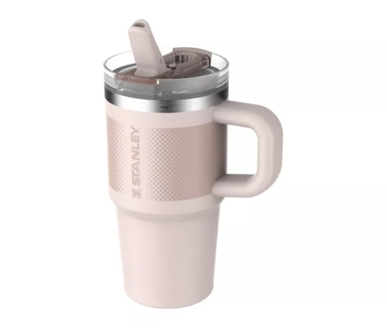 Thermo mug with straw The Quencher ProTour Flip Straw Tumbler 0.6L light pink