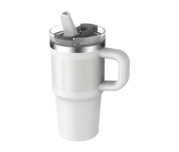 Термокружка с трубочкой The Quencher ProTour Flip Straw Tumbler 0.59L белого цвета