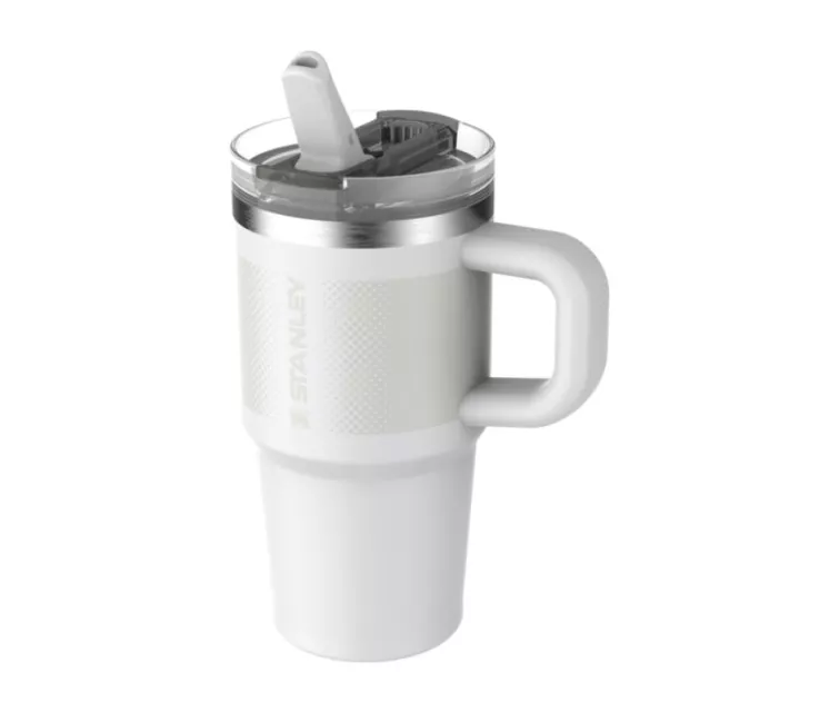 Термокружка с трубочкой The Quencher ProTour Flip Straw Tumbler 0.6 л, белая
