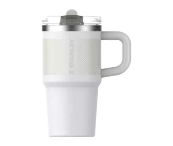 Термокружка с трубочкой The Quencher ProTour Flip Straw Tumbler 0.59L белого цвета
