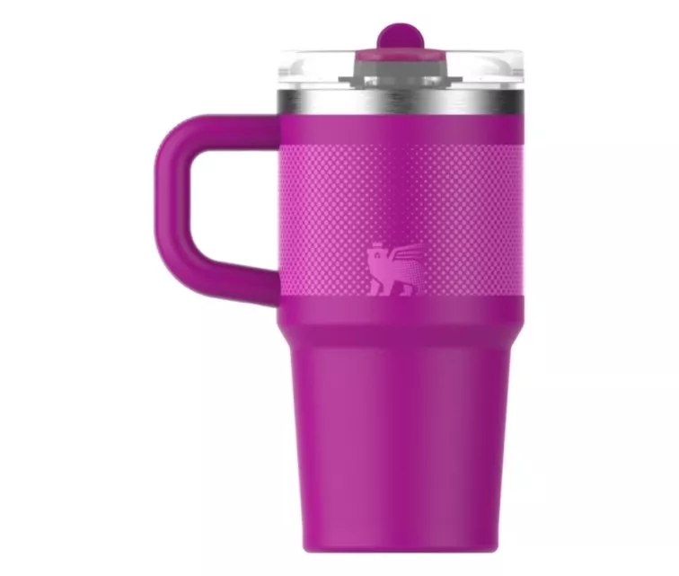 Thermo mug with straw The Quencher ProTour Flip Straw Tumbler 0.6L purple