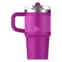 Thermo mug with straw The Quencher ProTour Flip Straw Tumbler 0.6L purple