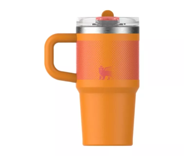Термокружка с трубочкой The Quencher ProTour Flip Straw Tumbler 0.6 л, оранжевая