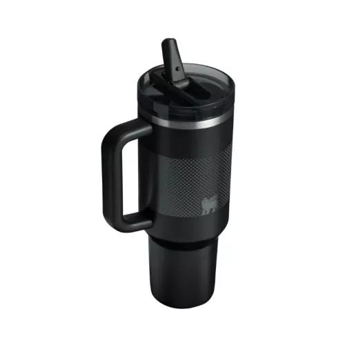 Термокружка с трубочкой The Quencher ProTour Flip Straw Tumbler 1,18 л, черная