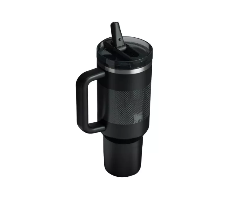 Termokrūze ar salmiņu The Quencher ProTour Flip Straw Tumbler 1.18L melna