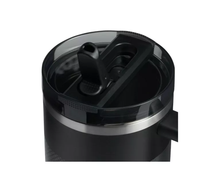 Termokrūze ar salmiņu The Quencher ProTour Flip Straw Tumbler 1.18L melna