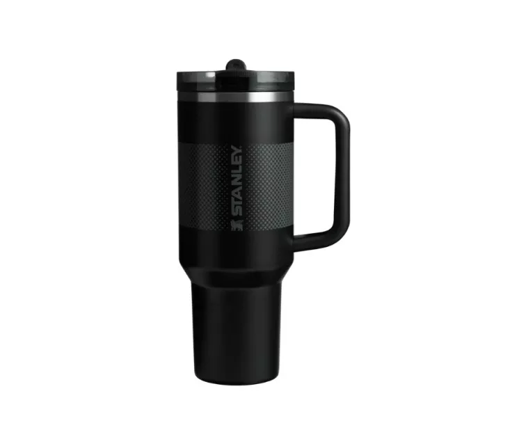 Termokrūze ar salmiņu The Quencher ProTour Flip Straw Tumbler 1.18L melna