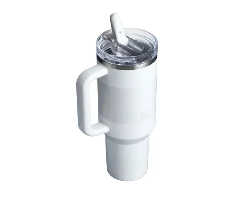 Termokrūze ar salmiņu The Quencher ProTour Flip Straw Tumbler 1.18L balta