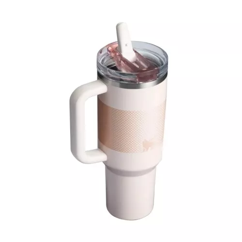 Thermo mug with straw The Quencher ProTour Flip Straw Tumbler 1.18L light pink