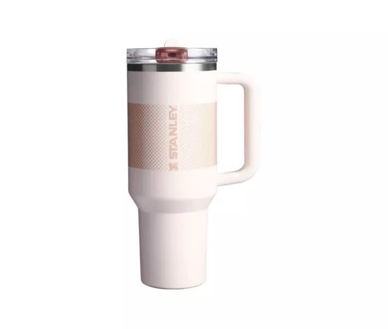 Termokrūze ar salmiņu The Quencher ProTour Flip Straw Tumbler 1.18L gaiši rozā