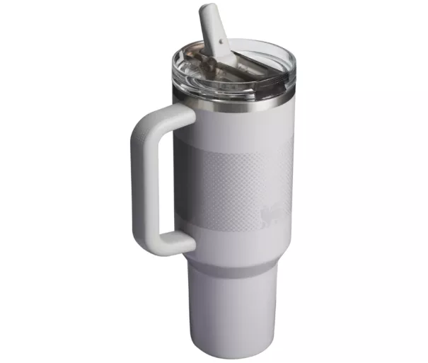 Термокружка с трубочкой The Quencher ProTour Flip Straw Tumbler 1.18 л светло-серая
