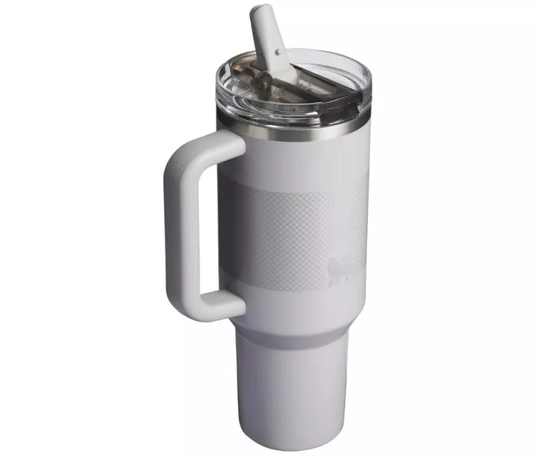 Termokrūze ar salmiņu The Quencher ProTour Flip Straw Tumbler 1.18L gaiši pelēka