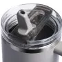 Termokrūze ar salmiņu The Quencher ProTour Flip Straw Tumbler 1.18L gaiši pelēka