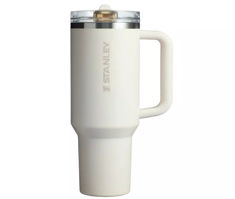 Termokrūze ar salmiņu The Quencher ProTour Flip Straw Tumbler 1.18L krēmkrāsā