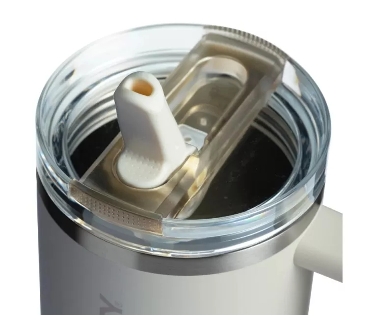 Termokrūze ar salmiņu The Quencher ProTour Flip Straw Tumbler 1.18L krēmkrāsā