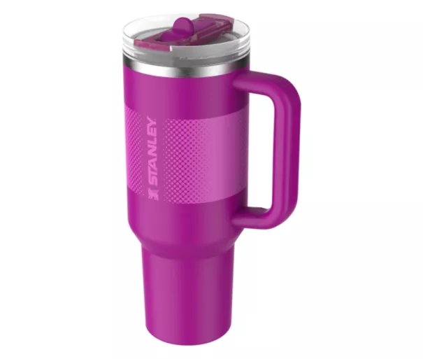 Thermos mug with straw The Quencher ProTour Flip Straw Tumbler 1.18L purple