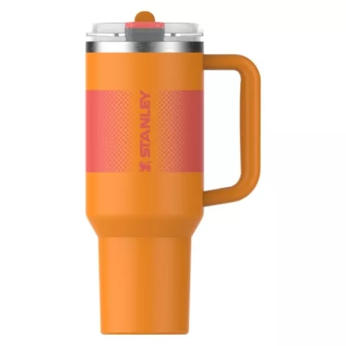 Thermo mug with straw The Quencher ProTour Flip Straw Tumbler 1.18L orange