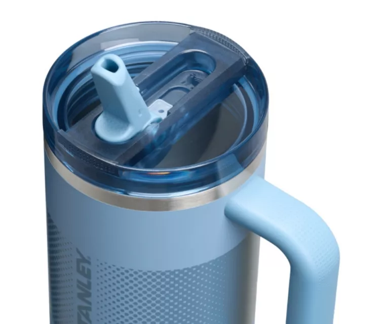 Thermo mug with straw The Quencher ProTour Flip Straw Tumbler 1.18L blue-violet