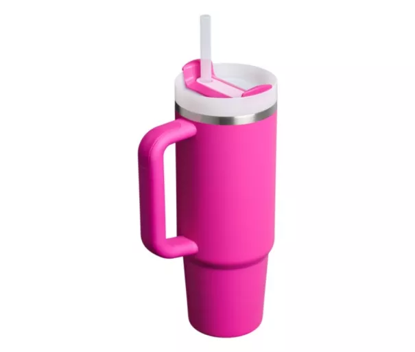 Termospuodelis su šiaudeliu The Quencher H2.O FlowState Tumbler 0.89L fuksija