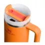 Termospuodelis su šiaudeliu The Quencher H2.O FlowState Tumbler 0.89L oranžinis