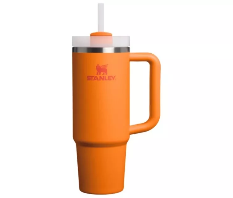 Termospuodelis su šiaudeliu The Quencher H2.O FlowState Tumbler 0.89L oranžinis