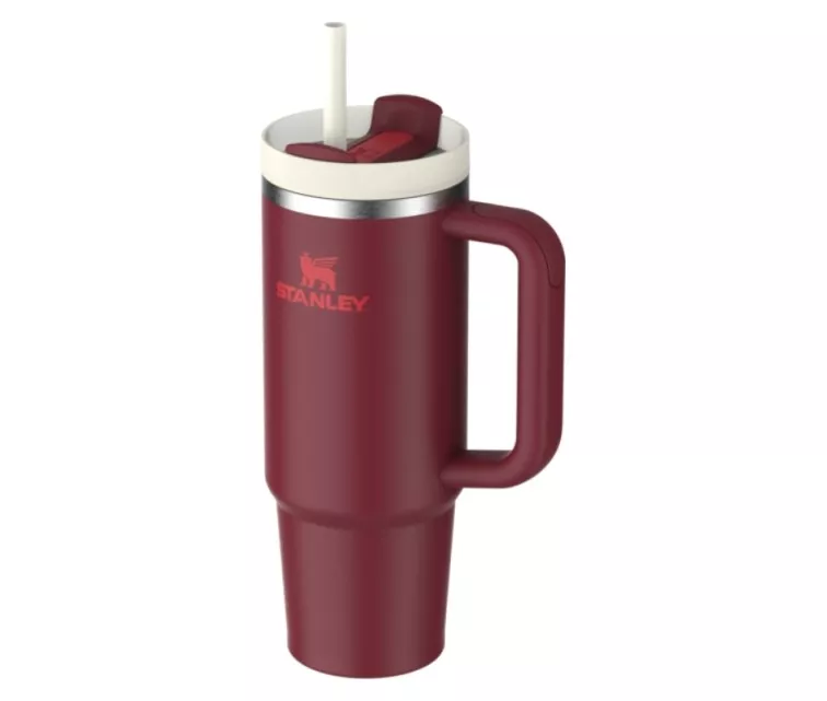 Termokrūze ar salmiņu The Quencher H2.O FlowState Tumbler 0.89L tumši sarkana