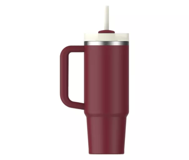Termokruus kõrrega The Quencher H2.O FlowState Tumbler 0.89L tumepunane