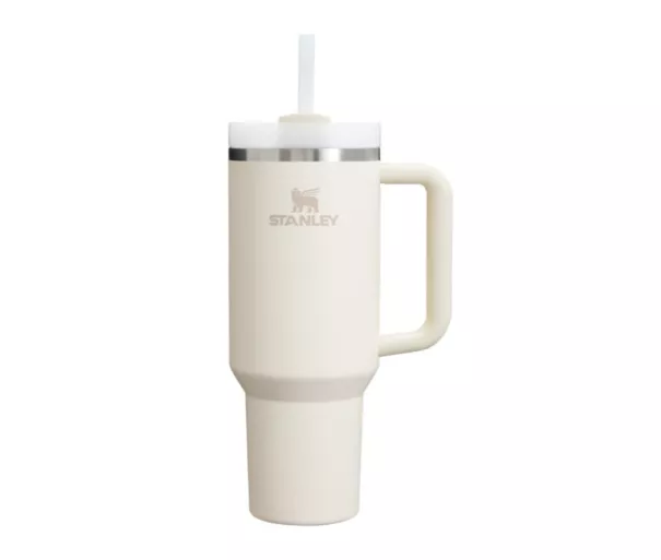 Термокружка с соломинкой The Quencher H2.O FlowState Tumbler 1,18 л в кремовом цвете 2.0