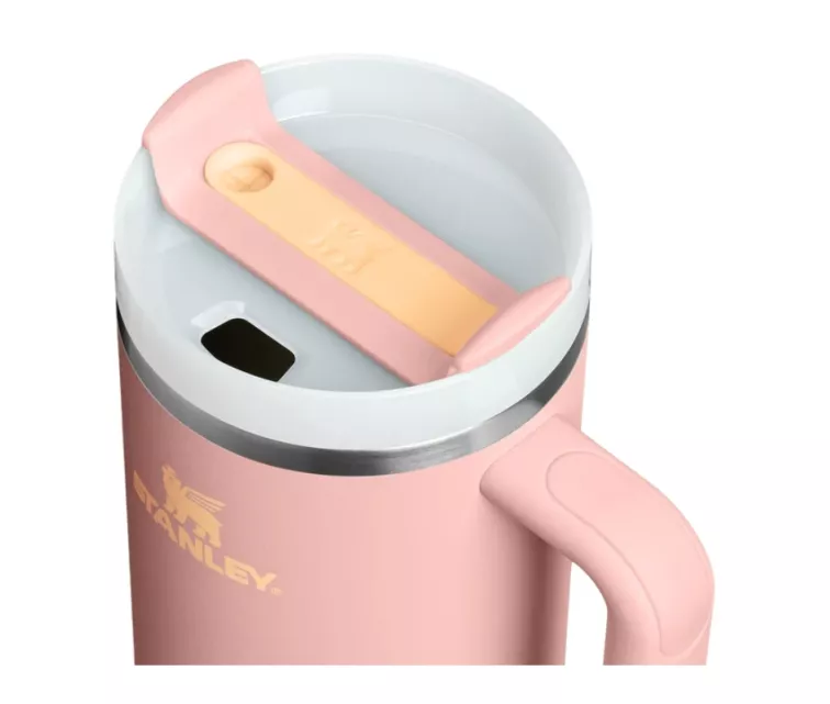 Thermo mug with straw The Quencher H2.O FlowState Tumbler 1.18L peach pink