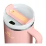 Thermo mug with straw The Quencher H2.O FlowState Tumbler 1.18L peach pink