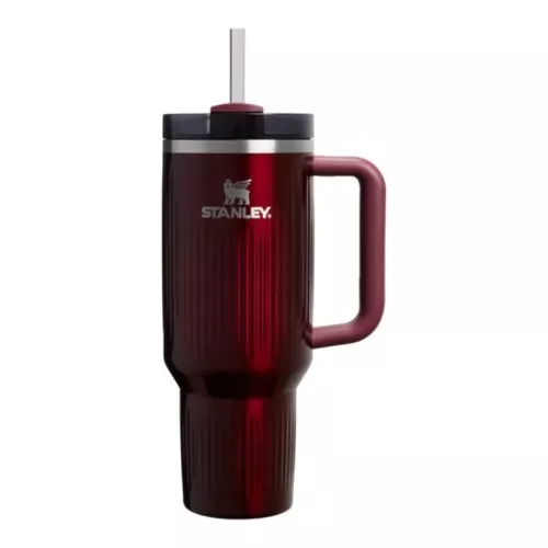 Termoskruus kõrrega The Quencher H2.0 Fluted Tumbler 1.18L läikiv kastanpruun