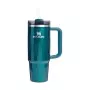 Thermos mug with straw The Quencher H2.0 Fluted Tumbler 0.89L glossy teal