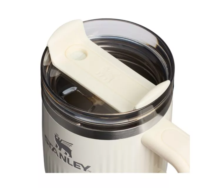 Termokruus kõrrega The Quencher H2.0 Fluted Tumbler 0,6L läikiva kreemika värviga