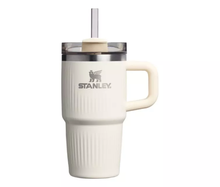 Termokruus kõrrega The Quencher H2.0 Fluted Tumbler 0,6L läikiva kreemika värviga