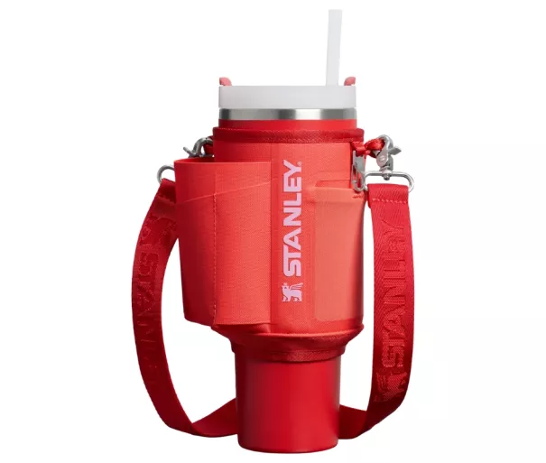 Чехол для термокружки с трубочкой The All-Day Quencher Carry-All 1.18L кораллово-красно-оранжевый