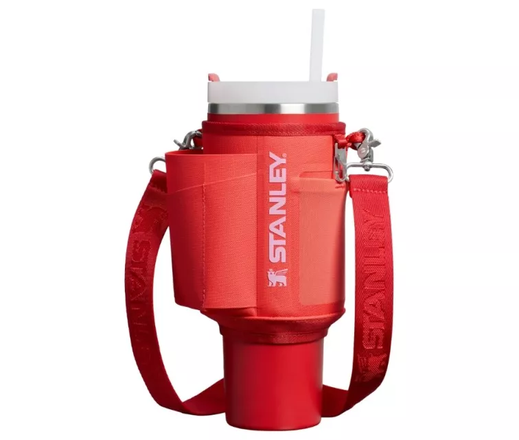 Pārnēsāšanas somiņa termokrūzei ar salmiņu The All-Day Quencher Carry-All 1,18L koraļu sarkanoranža