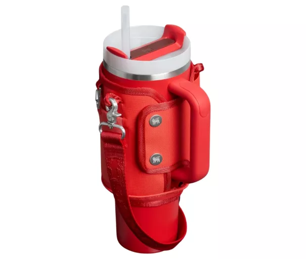 Чехол для термокружки с трубочкой The All-Day Quencher Carry-All 1.18L кораллово-красно-оранжевый