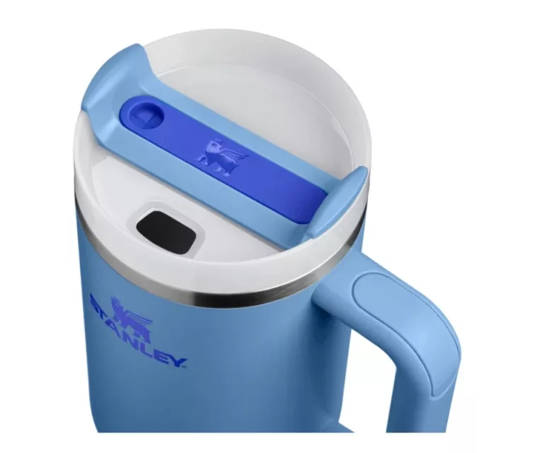 Thermo mug with straw The Quencher H2.O FlowState Tumbler 1.18L light blue
