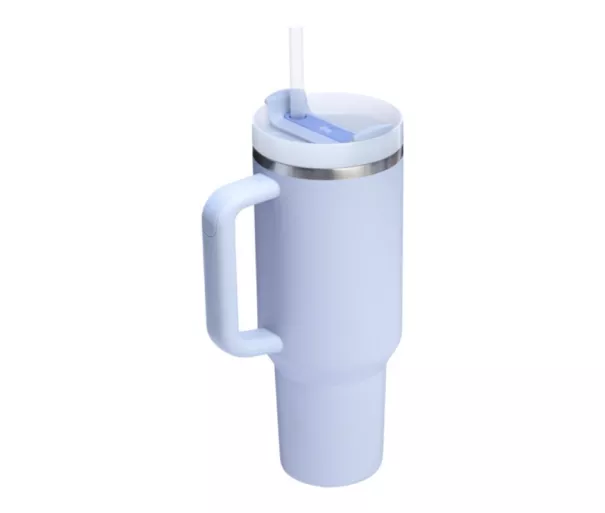 Termospuodelis su šiaudeliu The Quencher H2.O FlowState Tumbler 1.18L šviesiai mėlynas